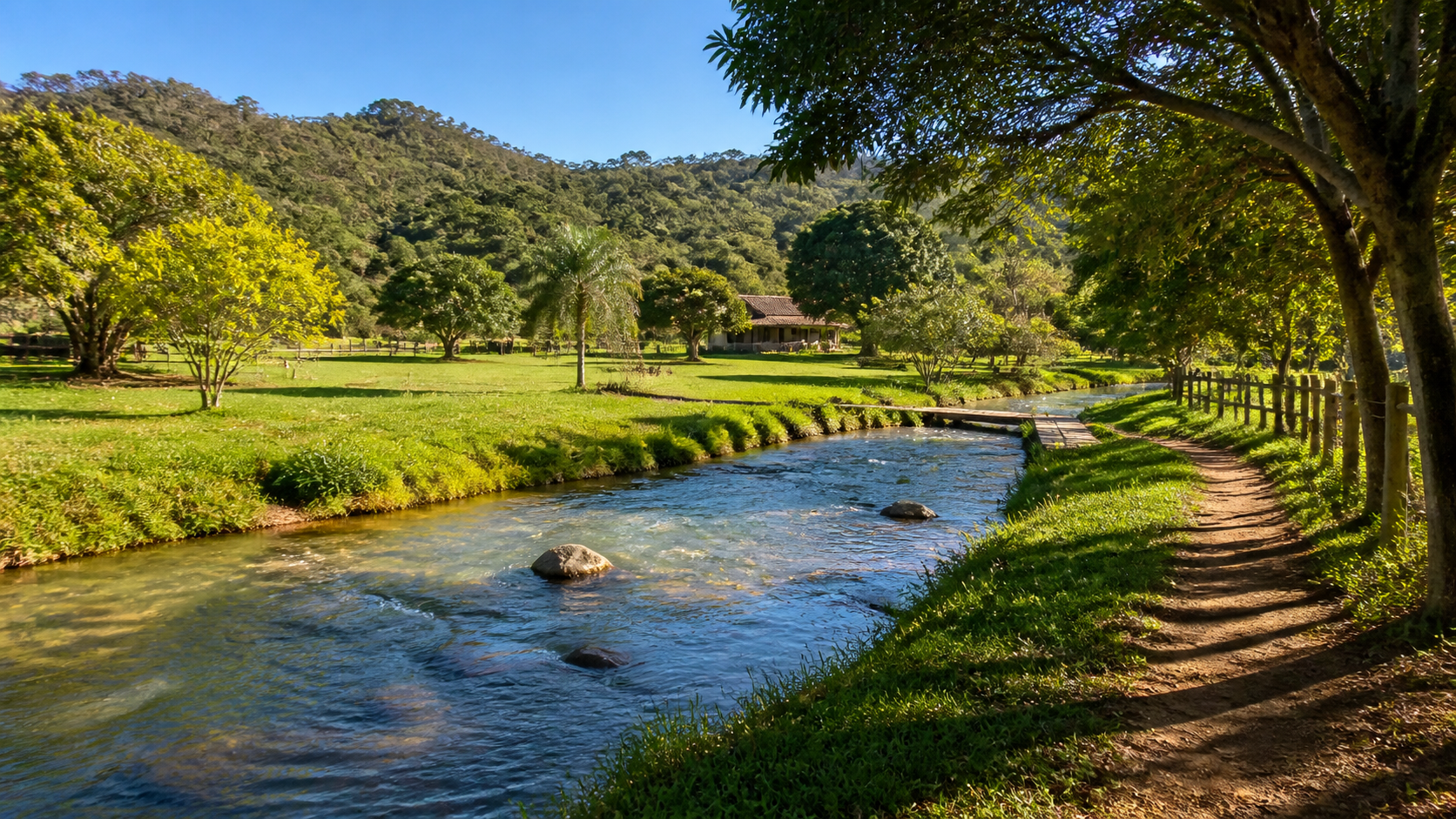 Imagem ilustrativa de imóvel rural - Sítio com 25 hectares e rio em Nobres